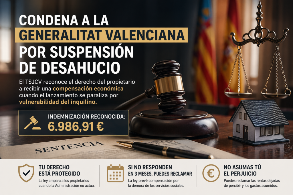 compensación suspensión desahucio